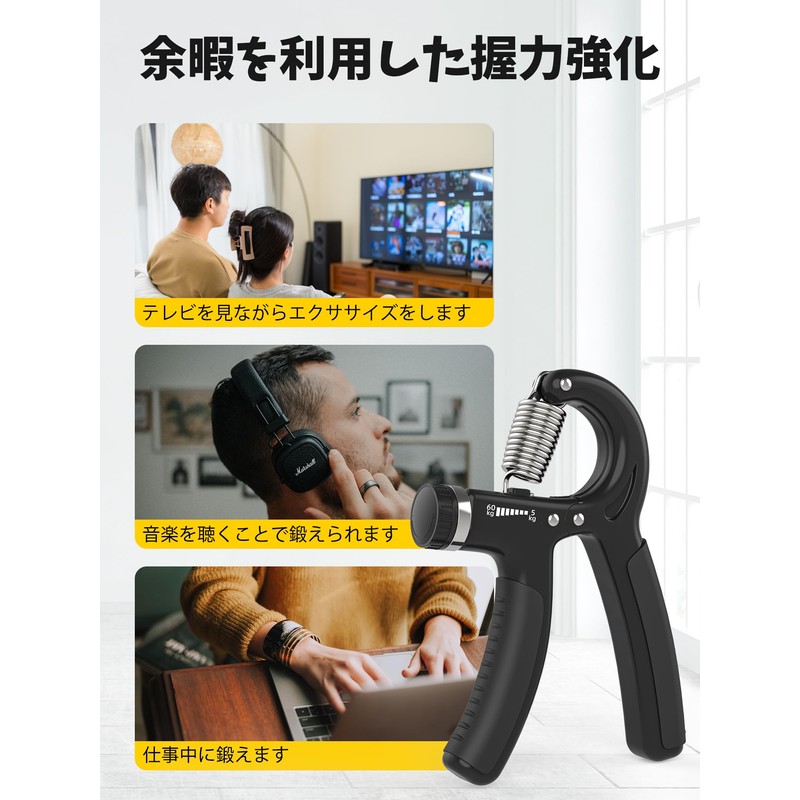 PROIRON Finger Power Hand Grip, Hand Grip, Forearm, Muscle Training,