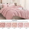 Andency Pink Tufted Comforter Set Queen(90x90Inch), 3 Pieces(1 Boho Comforter,