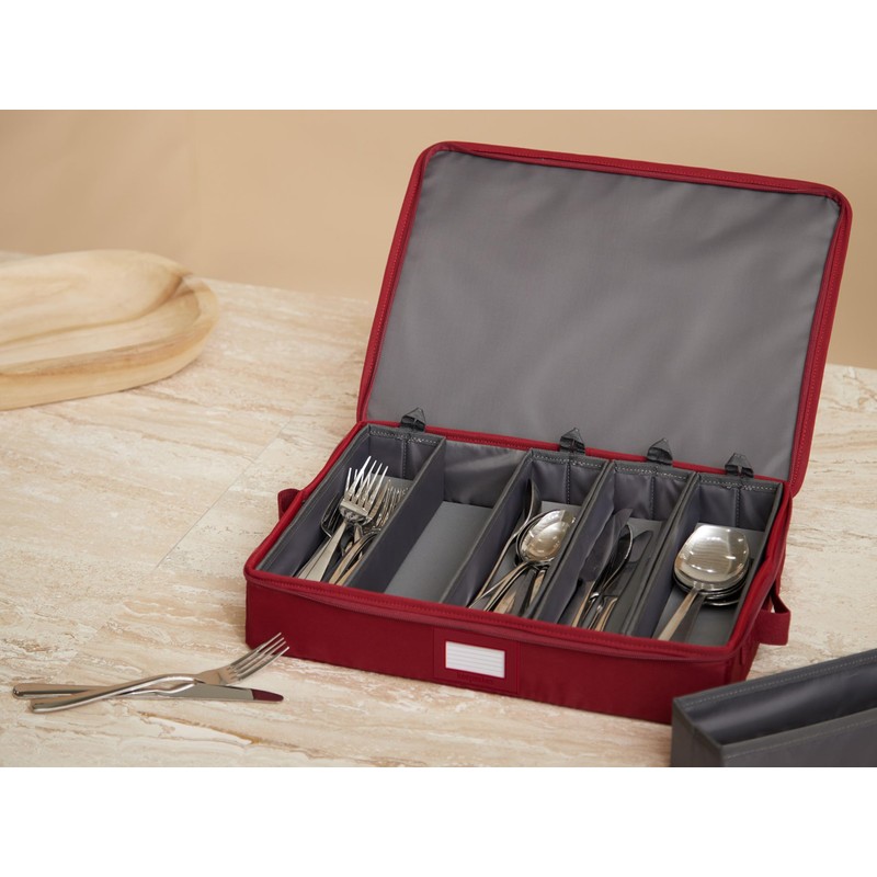 Covermates Keepsakes Flatware Storage Box – Stackable, Reinforced Handles, China