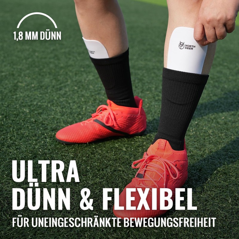 Northdeer Shin Pads Individually Adjustable & Lightweight – Children's Men's