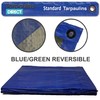 Tarpaulins Direct 3.0m x 2.5m Heavy Duty 110gsm Blue/Green Tarpaulin