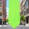 tiemart Solid Color Necktie (Hot Lime)