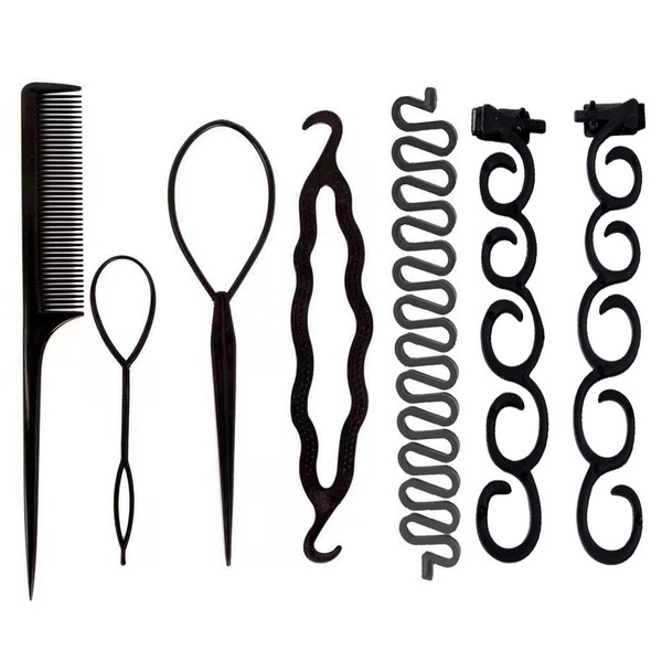 ZHEJIA Hair Styling Tools, 7 Pieces, Arrangement Stick, Hair Comb, Bun Hair Goods, Bun Hair Maker, Women's Hair Styling Tool, Stick, Bite Shaping