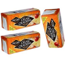 Jacobs Cream Cracker Crackers Snacks 7.05 Oz Box 200 Gram x 3 Packs