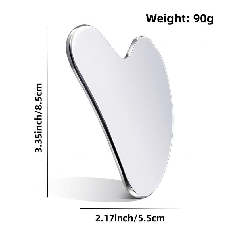 Stainless Steel Gua Sha Facial Tools, Heart Shape Gua Sha