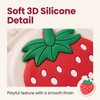 Strawberry Travel Hair Brush, Folding Round Massage Brush with Mini