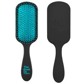 The Knot Dr. for Conair Mini Hair Brush, Wet and Dry Detangler, Removes Knots and Tangles, For All Hair Types, Blue