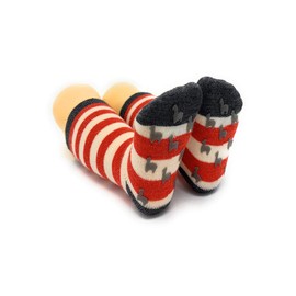 WARRIOR ALPACA SOCKS Baby Alpaca Toddler Non-Skid Children's Striped Socks 1 Pair (2-3 Years)