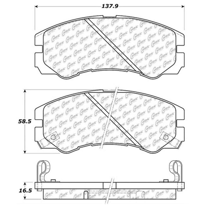 Centric (301.05790) Brake Pad, Ceramic