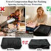 Travel Vacuum Bags with Pump, 33L Reusable Space Saver Compression