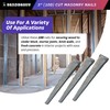 Sandbaggy 3 inch (10D) Square Cut Masonry Nails for Concrete,
