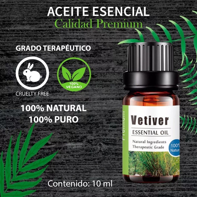 UVa Natural Aceite Esencial De Vetiver 100% Puro Uva Natural