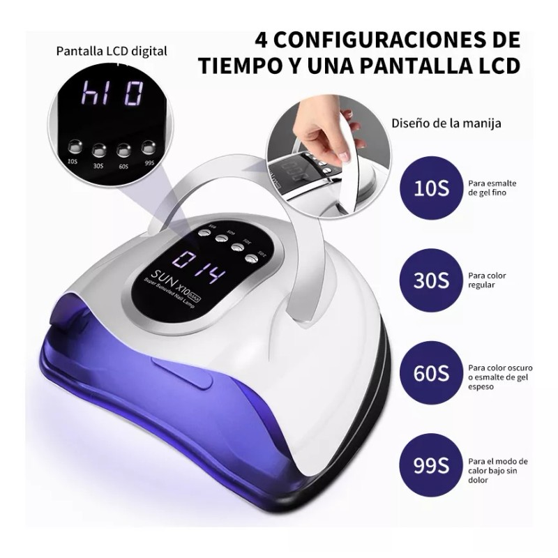 Limegirl 280w Lampara Uv Led Para Unas Temporizador Secadora 66