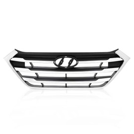 CHEDA Front Upper Grille Grill Chrome Factory Style Compatible with Hyundai Tucson SE/ECO 2016 2017 2018