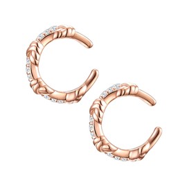 Glanzstücke München Women's Earrings 925 Sterling Silver with Zirconia, Silver, Cubic Zirconia