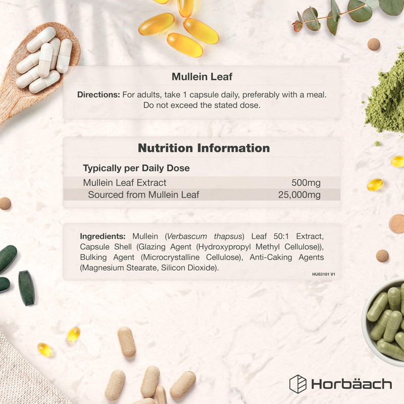 Mullein Leaf Extract 25,000mg | Max Strength Formula for Men