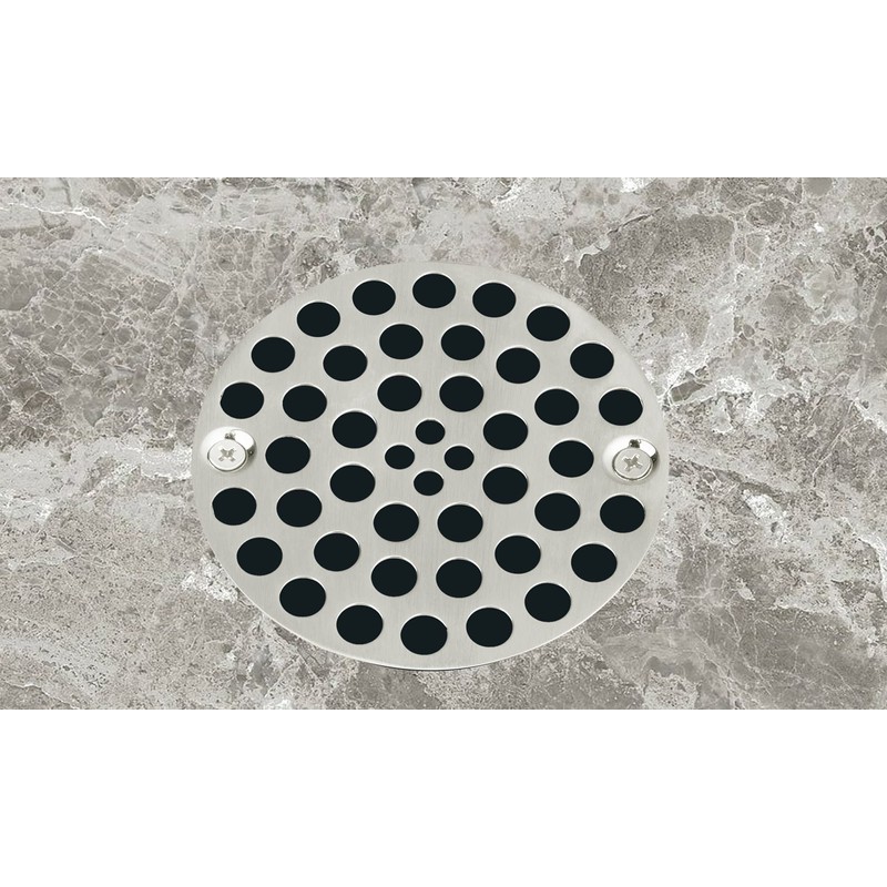 Artiwell 4’’ Shower Strainer Drain Trim Set, Solid Brass Screw-in