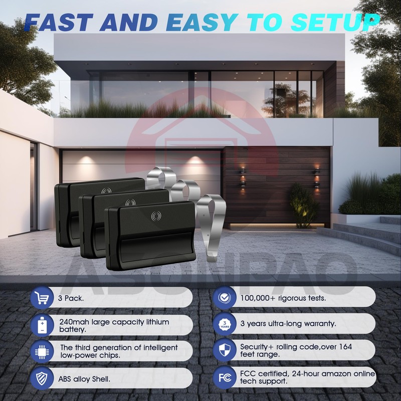 LiftMaster 371LM Chamberlain 950CD Security+ 1-Button Garage Door Opener Remote