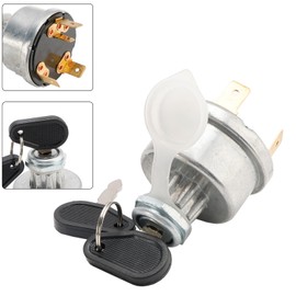 Areyourshop Ignition Switch with Keys 883928M9 883928M91 for Massey Ferguson Industrial Construction: 35, 203, 205, 135, 165, 65, 85, 88, Super 80, TO35, 175, Combine Model 200, Loader Model 50