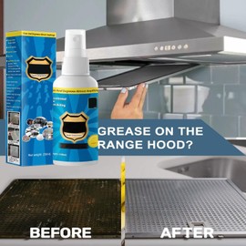 VUCHEET Nuvilux Magic Degreaser Cleaner Spray, Magic Degreaser Cleaning Spray, Multi Purpose Nuvilux Degreaser for Pots and Pans, For Clean All Home Kitchen Surface, Long-Lasting, Quick Cleaning (1, 2pcs)