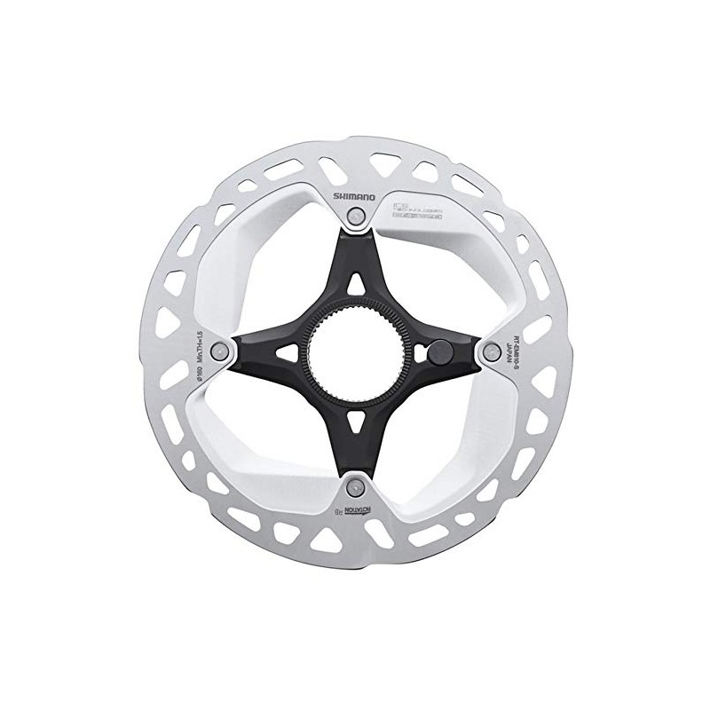 Shimano STEPS RT-EM810 Steps rotor with inernal lockring, Ice Tech,