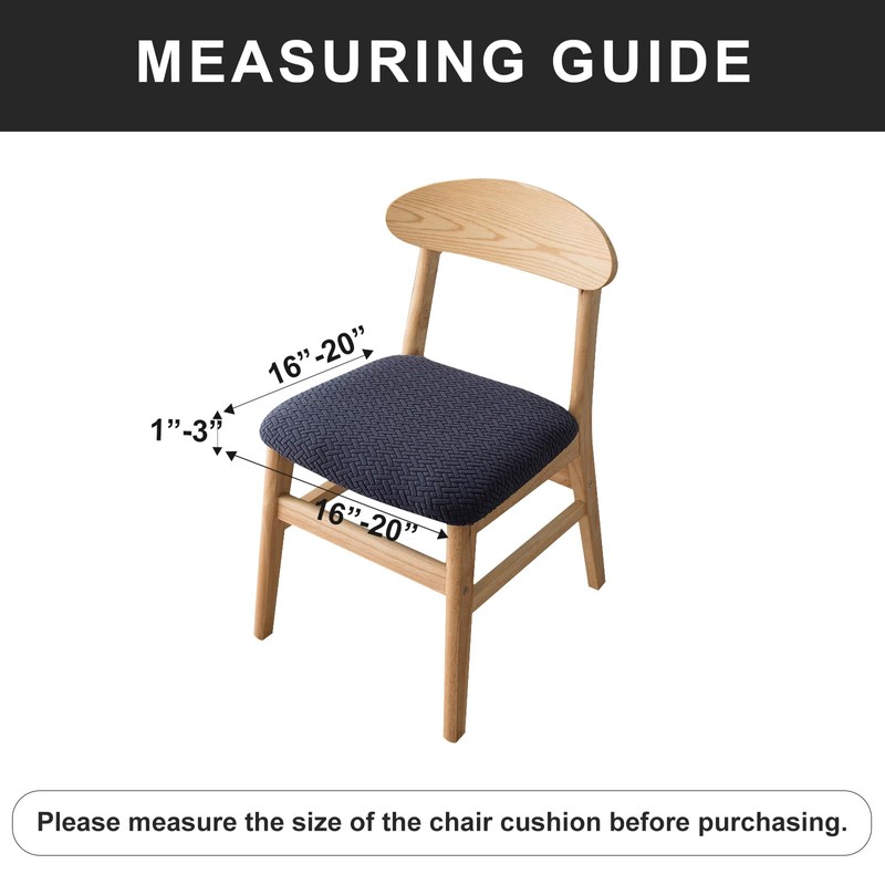 Genina Seat Covers for Dining Room Chair Seat Slipcovers Kitchen