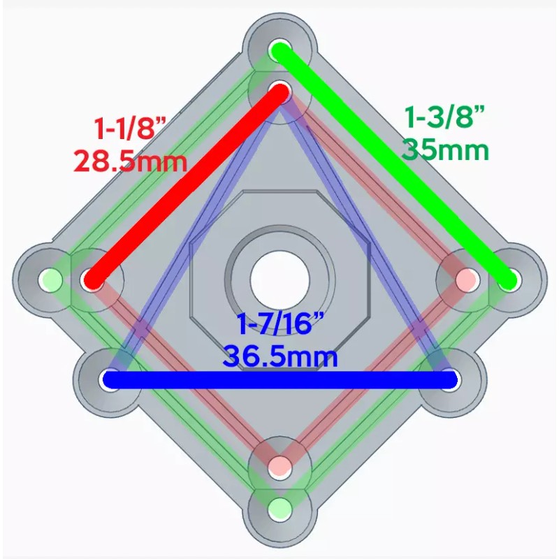 MVAW Sanding Pad Adapter for Milwaukee M12 Detail Sander 2531-20