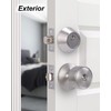 Lanwandeng 3 Sets Keyed Alike Entry Door Knobs and Single