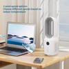 Oscillating Tower Fan, Bladeless Fan for Bedroom, Rechargeable Desk Fan