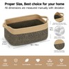 LOVSTORAGE Woven Baskets for Organizing, Cotton Rope Storage Baskets for