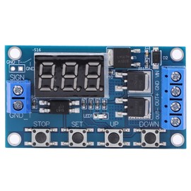 DC 5-36V Timer Module, 60x34 mm Delay Timing Cycle Module, Delay Timer Relay Switch, Turn On/Off Relay Module with LED Display