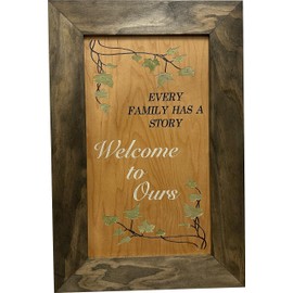 Hidden Gun Storage Wall Decoration - Every Family Has a Story Welcome to Ours Concealed Gun Safe by Bellewood Designs