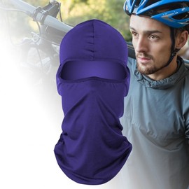 Cooling Cycling Sports Face Mask with Sun Shield Cooling Navy