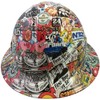 Sticker Bomb 4 Design Hydro Dipped Hard Hat Full Brim
