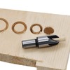 dophee 8Pcs Wood Plug Cutter Drill Bit Set, Straight and