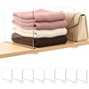 SortNStore Shelf Dividers Purse Organizer for Closet: 8-Pack Acrylic Bag