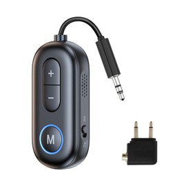 XINGBAICHEN Bluetooth 5.3 Transmitter Receiver for Airplane Wireless Bluetooth Adapter 2 in 1 Bluetooth Car Adapter Travel Essentials for Airplane TV Fitness Bike Home Stereo