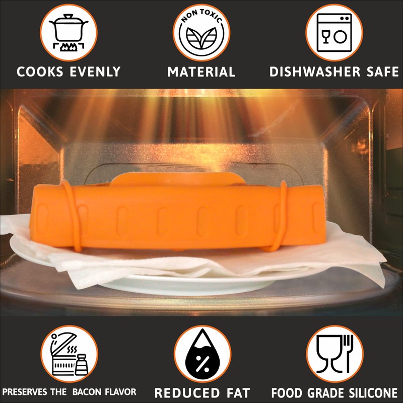 Bad Boy Microwave Bacon Cooker - Crispy Bacon Cooker For