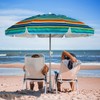 AMMSUN Beach Umbrellas for Sand Heavy Duty Wind Portable, 6.5ft