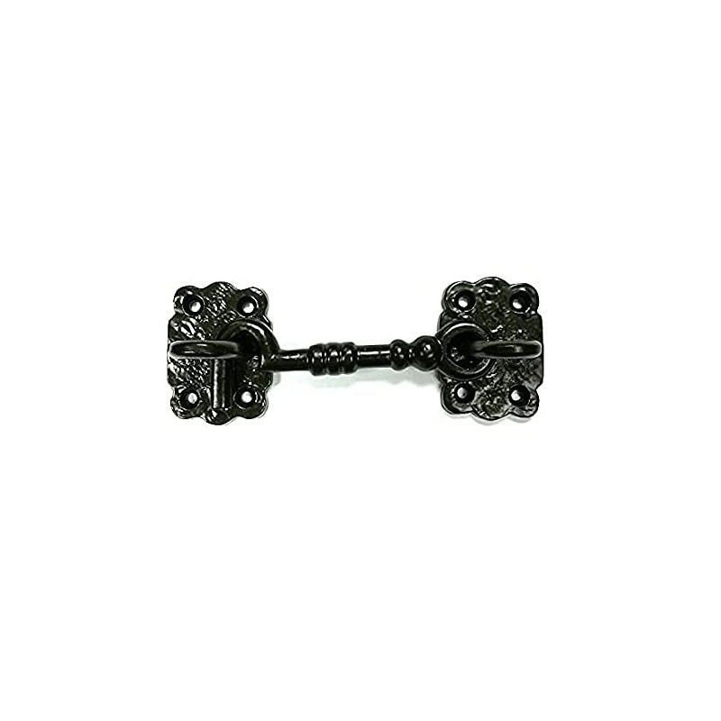Merriway® BH01580 Cabin Eye Hooks, 100mm (4 inch) - Black