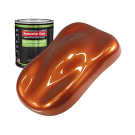 Restoration Shop - Inferno Orange Pearl Metallic Low VOC Urethane Basecoat Auto Paint - Quart Paint Color Only - Professional High Gloss Automotive, Car, Truck Refinish Coating