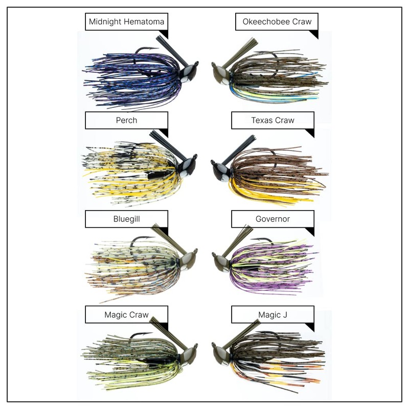 Freedom Tackle FT Structure Jig with Rattles, Weed Guard, and