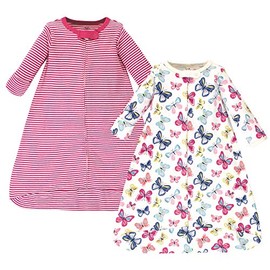 Touched by Nature Baby Sleeping Bag with Long Sleeves, 2 Pieces, Luminous Butterflies, Portable Blanket - 0-3 Months