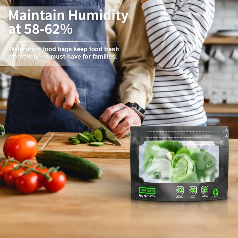 5 x 30 g Reusable Storage Bags Integrated Moisture Control