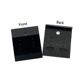 VANTOBEST 100Pcs 1.7x 2inch Black Velvet Plastic Earring Cards for Earring Display Hanging Jewelry Display Cards Earring Holder Cards Jewelry Organizer for Earrings Ear Studs