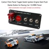 Toggle Switch Ignition 5 in 1 12V 40A Carbon Fibre