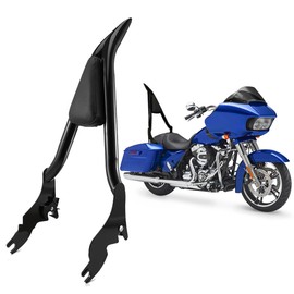 DREAMIZER Detachable Passenger Backrest Glossy Black Quick Release Sissy Bar Compatible with Harly Road Glide Street Glide Electra Glide 2009-2024