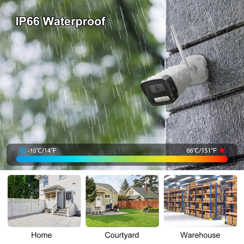 Wireless Security Camera Systems, 6CH WiFi Security Camera System Wireless