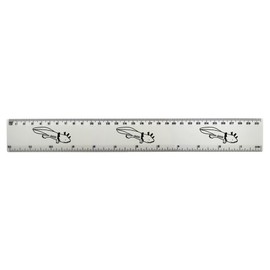 'Axolotl' 30cm (12 Inch) White Plastic Ruler (RL00035622)
