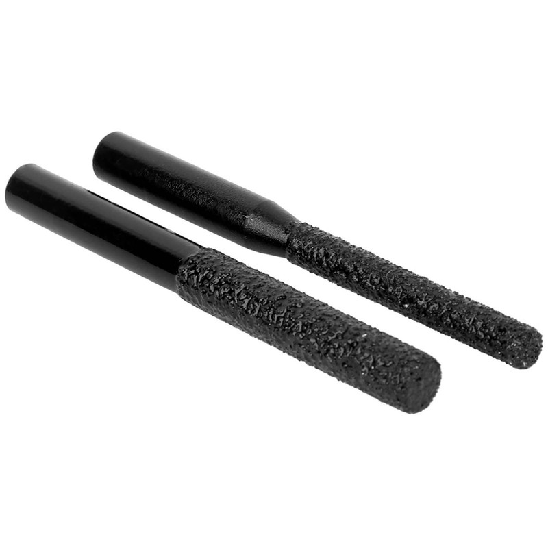 2Pcs Diamond Router Bits Black Brazed Straight Shank for Quartz
